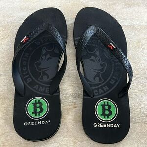 Bitcoin Sandals / Flip Flops by GreenDay Size EU 41/42 US 9/10
